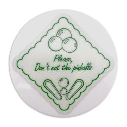 Don't Eat the Pinballs Drink Coaster